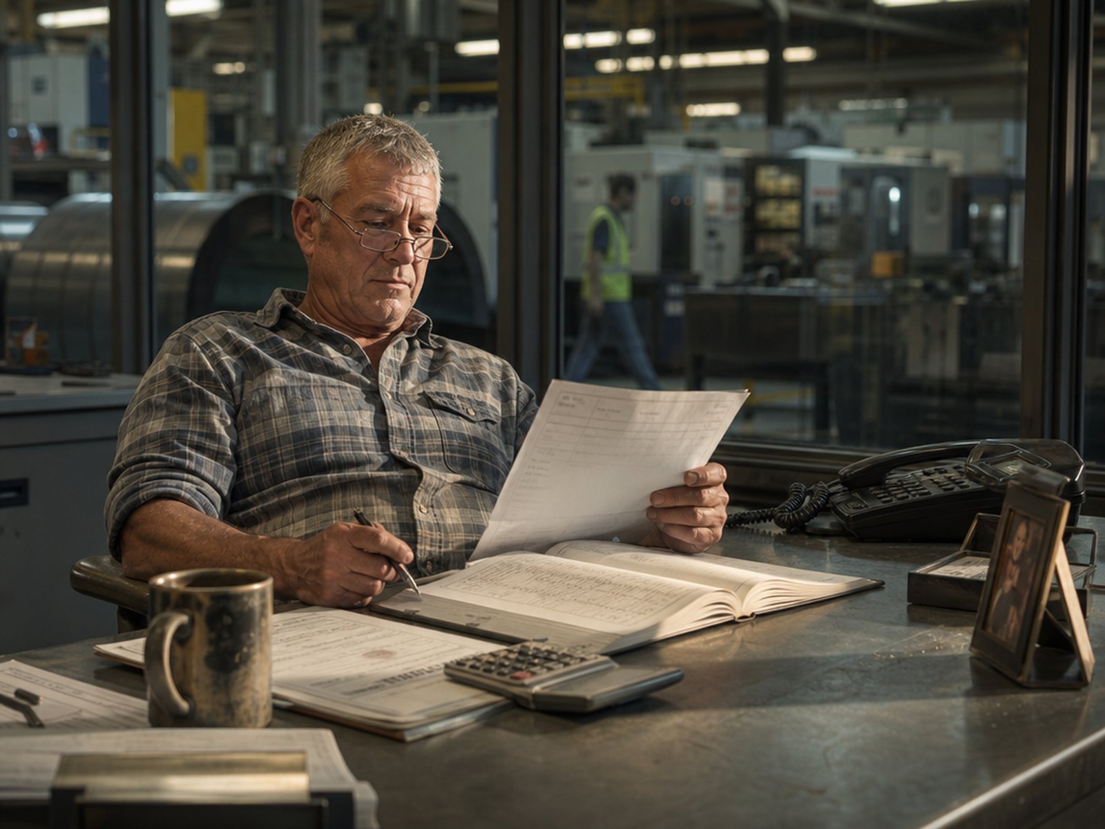 An experienced operator on the floor of the business they built